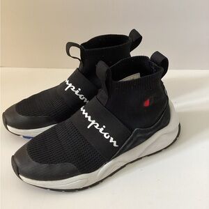 Champion Black and White Slip-On Sneakers